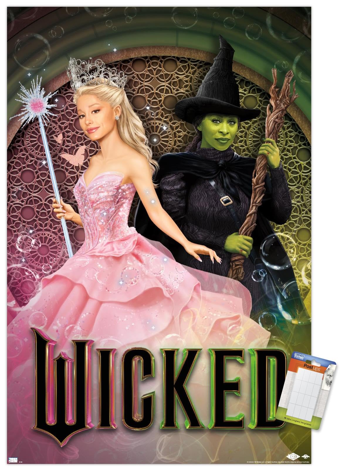 Póster De Pared Trends International Wicked Elphaba Glinda - Venta Internacional.