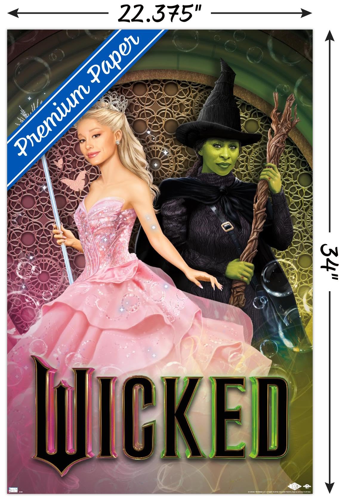 Foto 4 pulgar | Póster De Pared Trends International Wicked Elphaba Glinda - Venta Internacional.