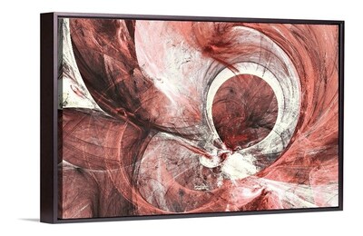 Foto 1 | Cuadro Canvas Minimalista Mar Olas Rosas Con Marco Flotante