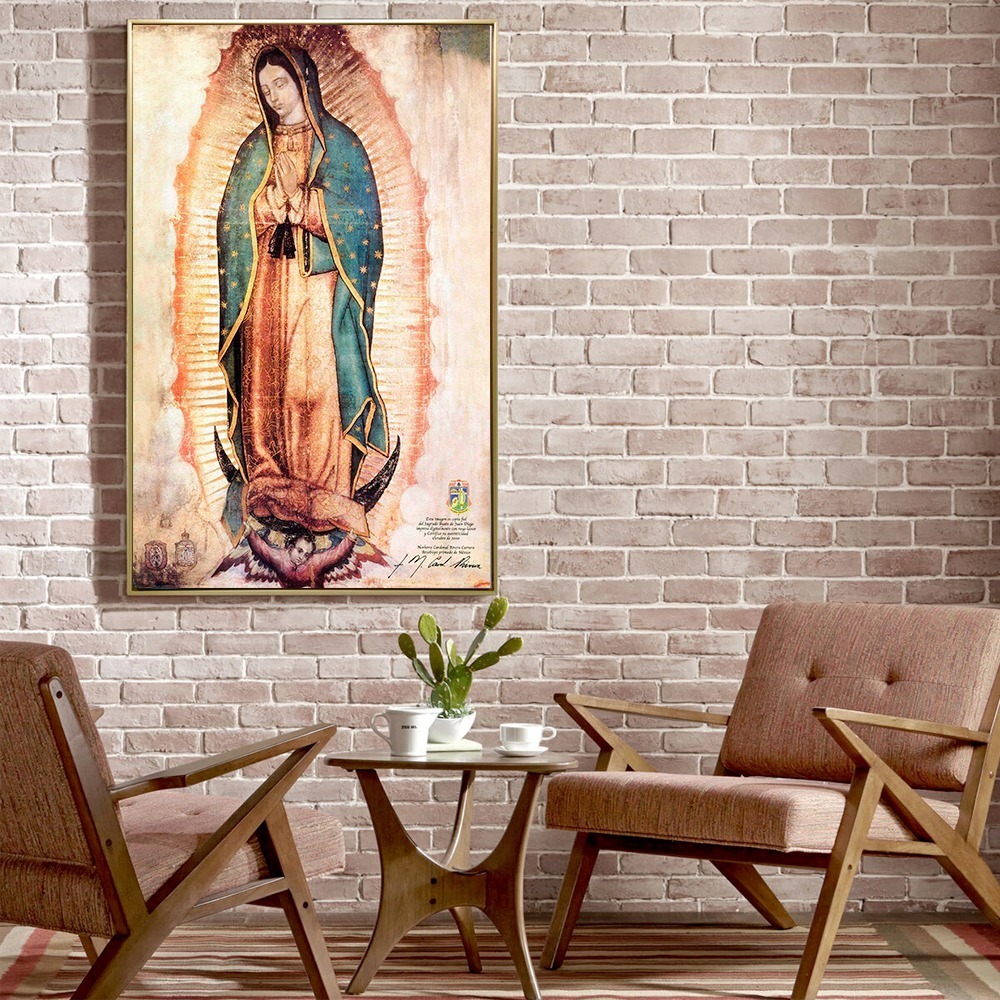 Foto 2 | Cuadro En Lienzo Canvas Virgen Guadalupe Con Marco Flotado