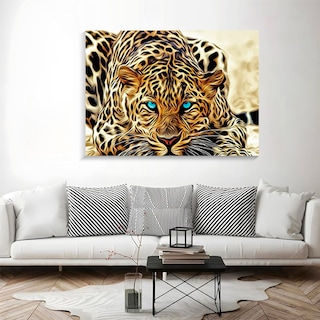 Foto 4 | Ilios Innova | Cuadro Decorativo Fotografía Jaguar, Impreso En Tela 80x120cm, Impresión Digital De Alta Calidad