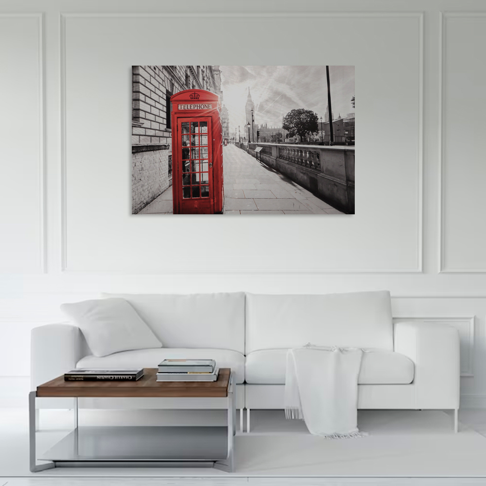 Foto 4 pulgar | Cuadro Decorativo Fotografía Londres Ilios Innova Impreso en Tela 80x120 cm