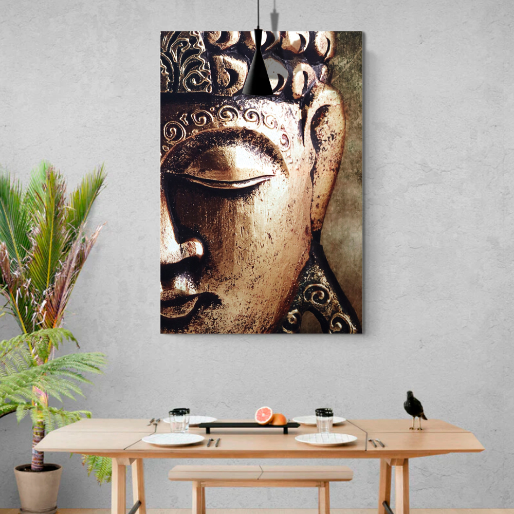 Foto 5 pulgar | Ilios Innova | Cuadro Decorativo Diseño Buda Impreso En Tela 80x120cm, Impresión Digital De Alta Calidad