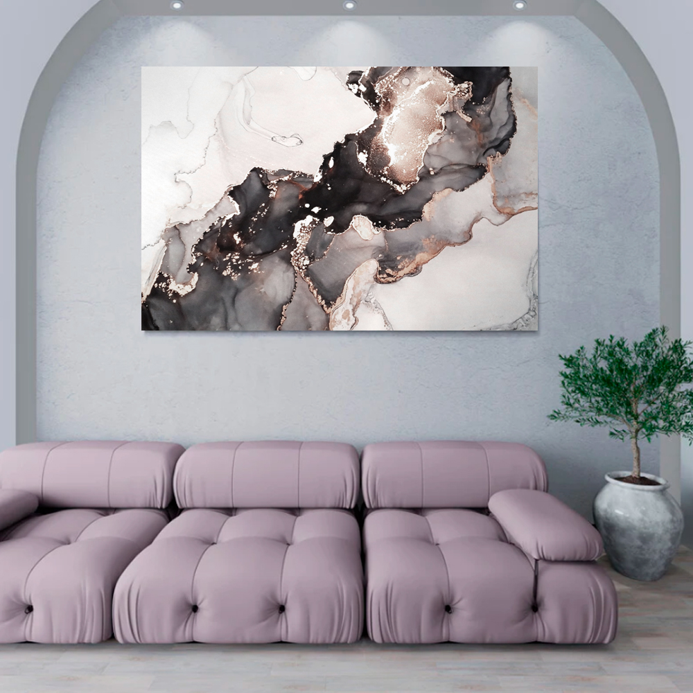 Foto 3 | Cuadro Decorativo Diseño Mármol Impreso En Tela 80 x 120 cm  Ilios Innova