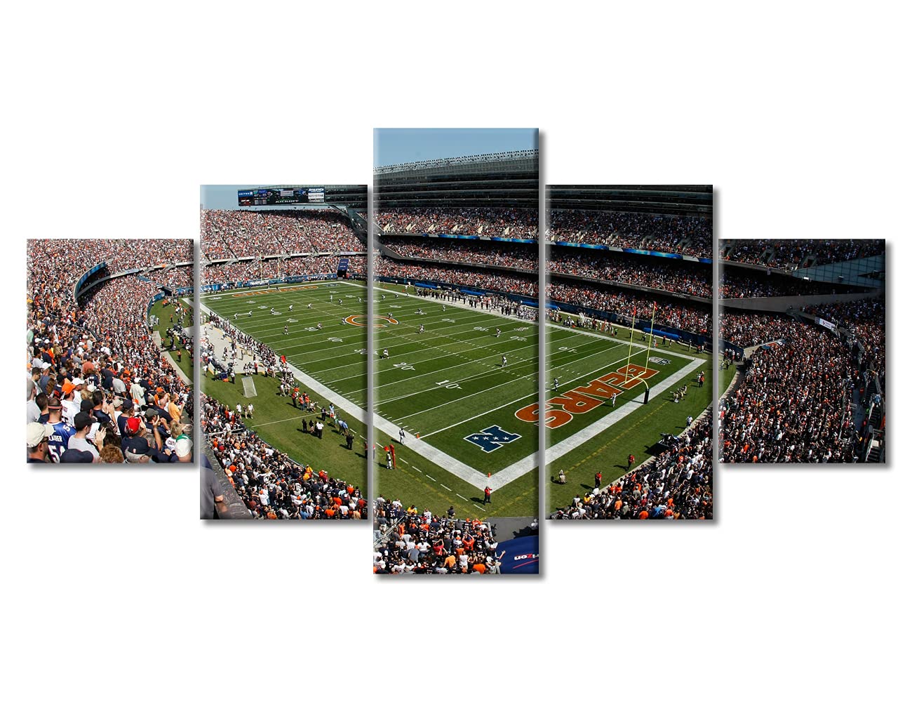 Póster De Fútbol Americano Tumovo Para Pared, Chicago Soldier Field - Venta Internacional.