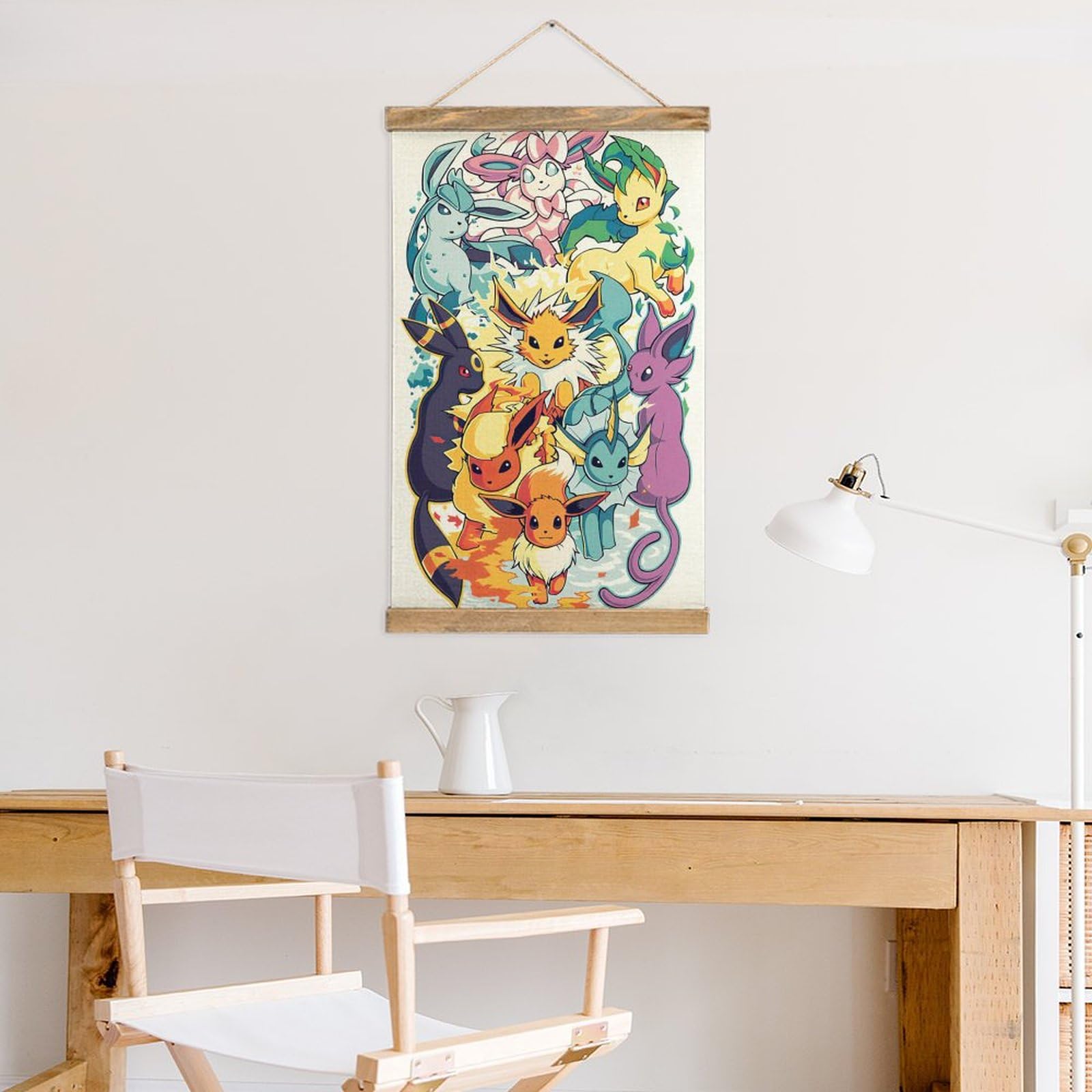 Foto 5 | Marco De Madera Para Colgar En La Pared, Póster De Anime, 33 X 50 Cm - Venta Internacional.