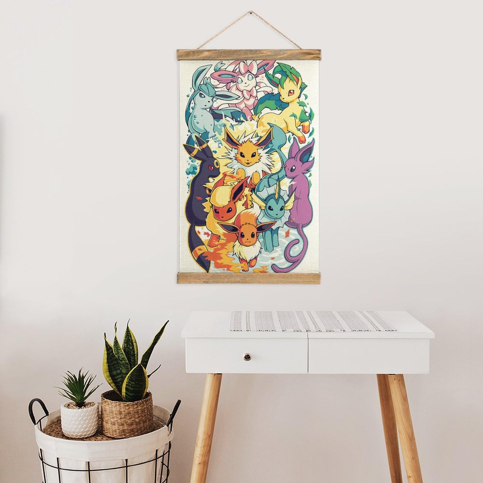 Foto 7 | Marco De Madera Para Colgar En La Pared, Póster De Anime, 33 X 50 Cm - Venta Internacional.
