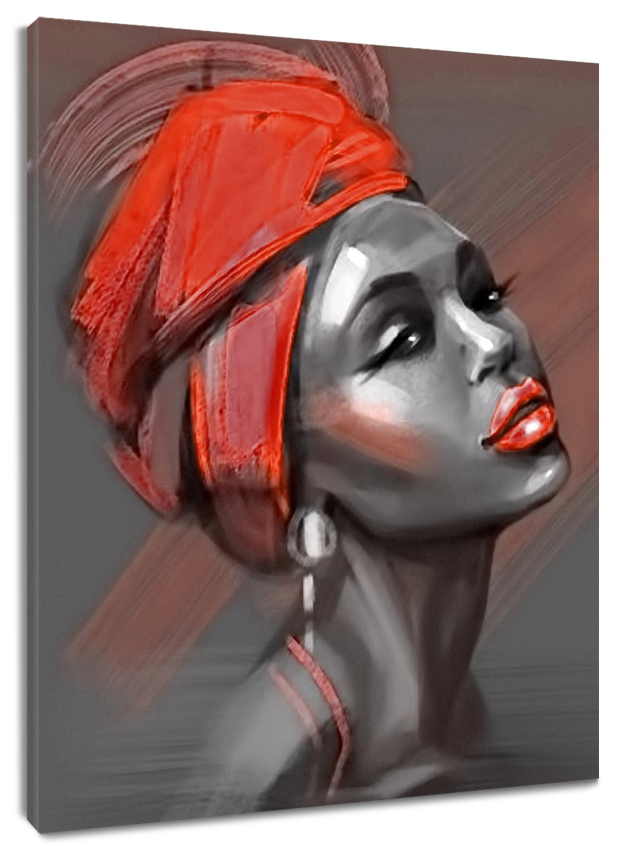 Lienzo Decorativo LB African American Black Girl 40x50 cm - Venta Internacional