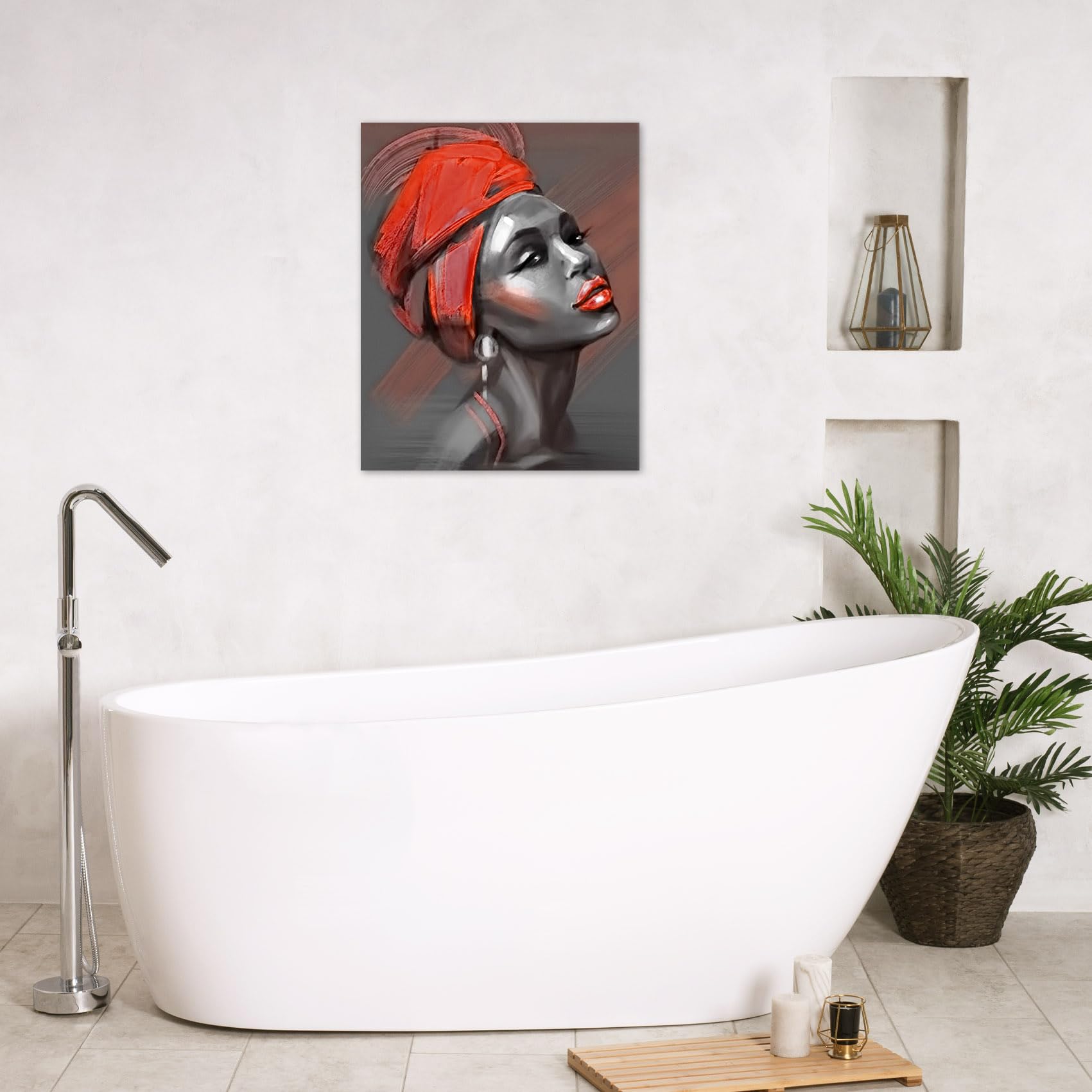 Foto 4 pulgar | Lienzo Decorativo LB African American Black Girl 40x50 cm - Venta Internacional
