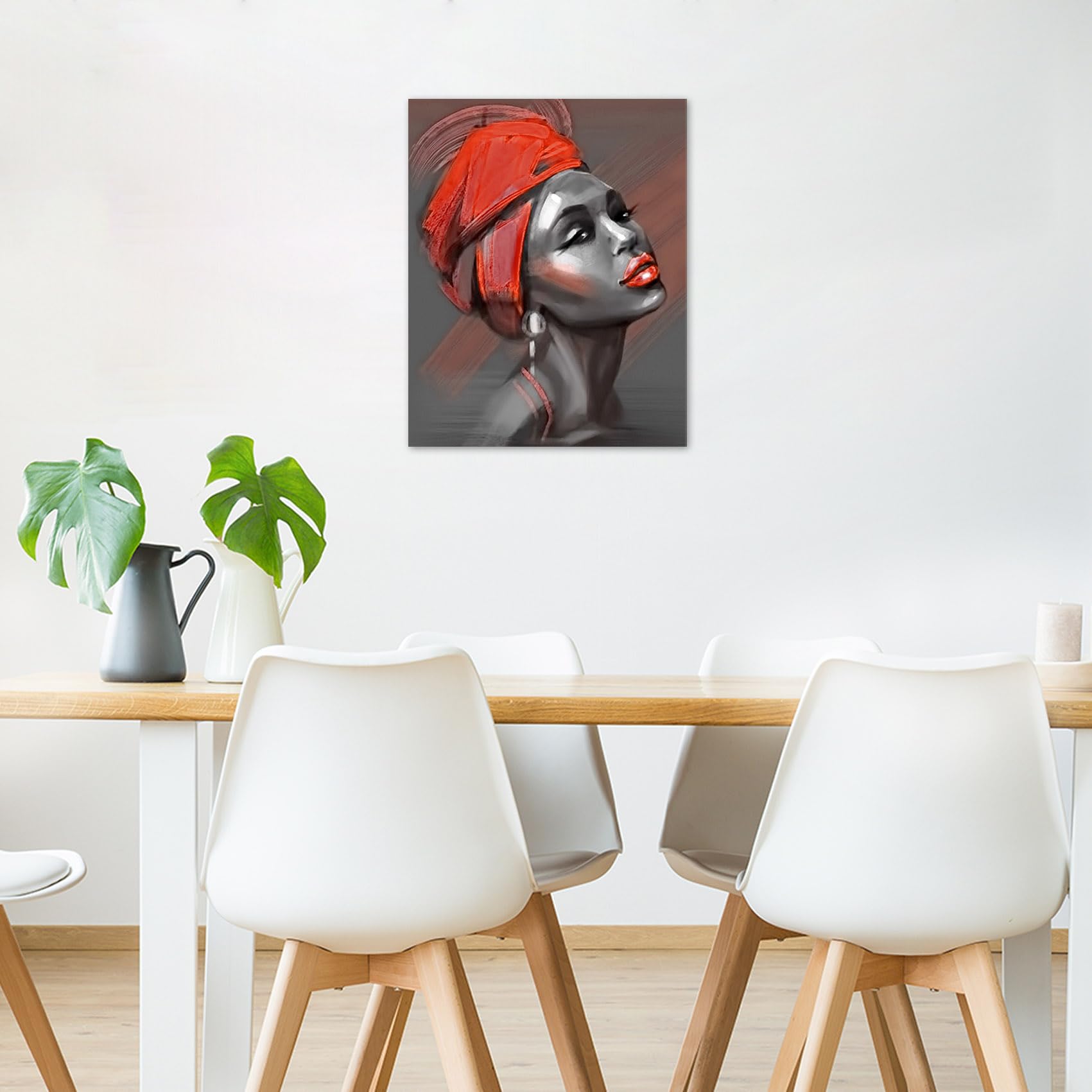Foto 5 pulgar | Lienzo Decorativo LB African American Black Girl 40x50 cm - Venta Internacional