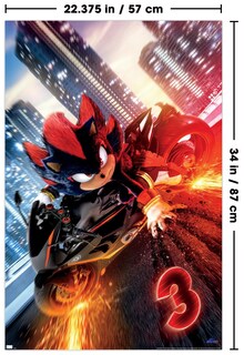 Foto 3 | Póster De Pared Trends International Sonic The Hedgehog 3 - Venta Internacional.