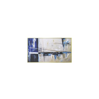 Foto 1 | Cuadro Abstracto Azul, Sueños Decorativos, 140 X 4 X 80 Cm - Venta Internacional.
