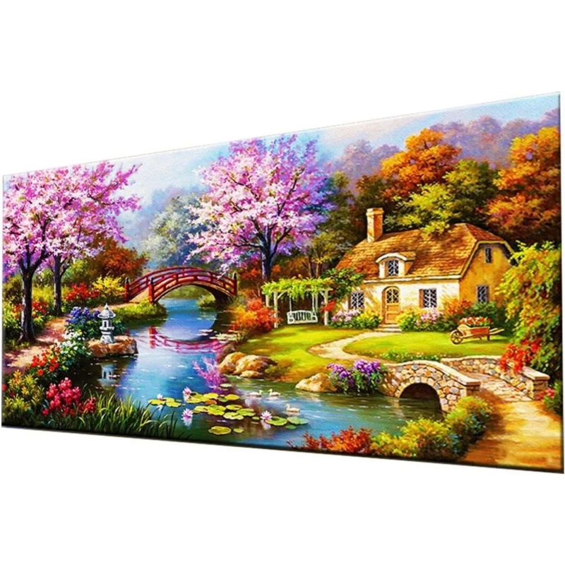 Cuadro Decorativo Jardín Japonés 50 x 25 cm-Venta Internacional