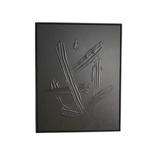 Foto 1 | Cuadro Decorativo Paisaje Negro Abstracto 90x70cm - Venta Internacional