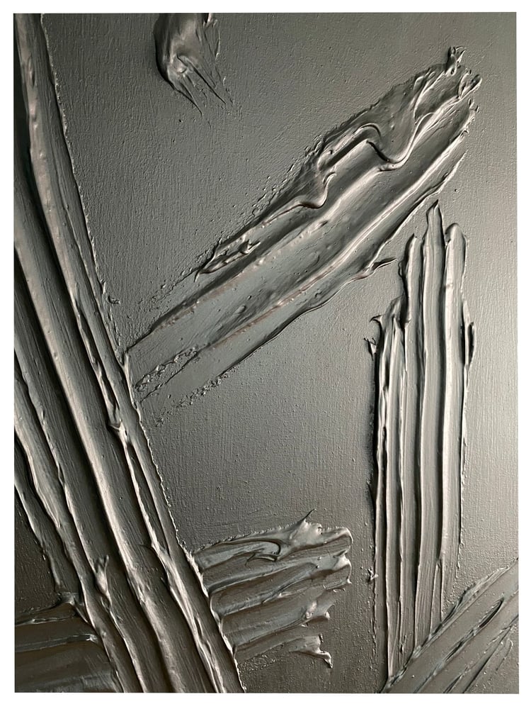 Foto 5 pulgar | Cuadro Decorativo Paisaje Negro Abstracto 90x70cm - Venta Internacional