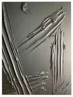 Foto 4 | Cuadro Decorativo Paisaje Negro Abstracto 90x70cm - Venta Internacional