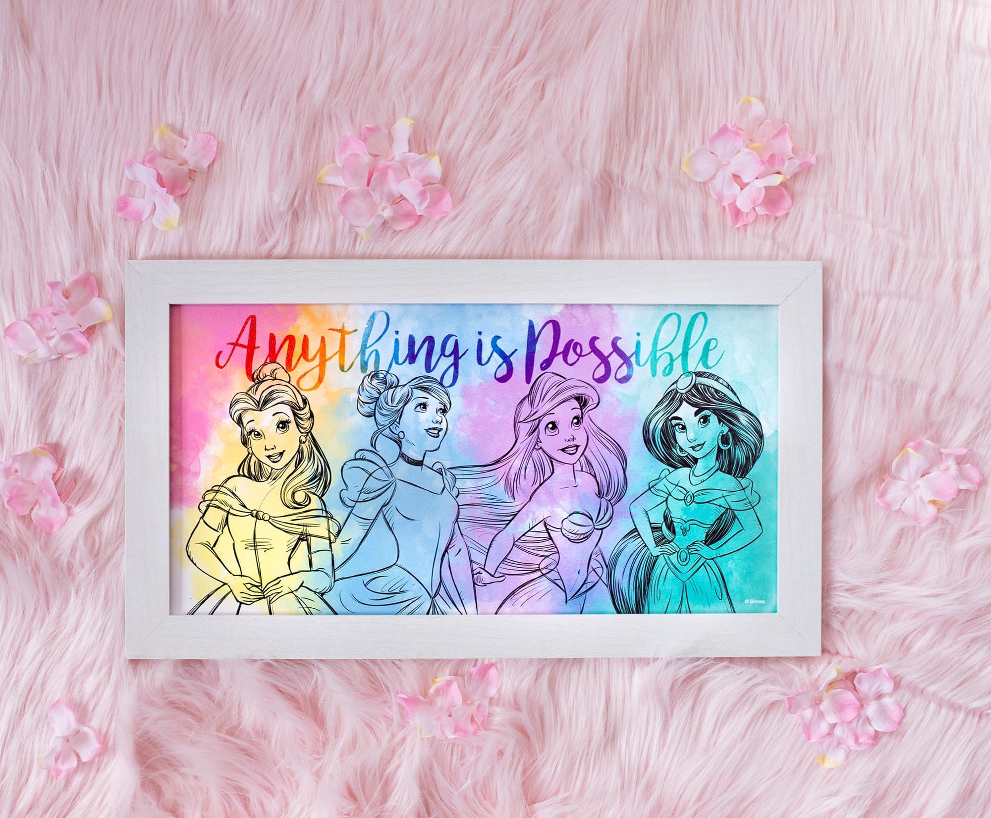 Foto 3 pulgar | Póster Decorativo Plateado Con Diseño De Buffalo Disney Princess, 25 X 45 Cm - Venta Internacional.