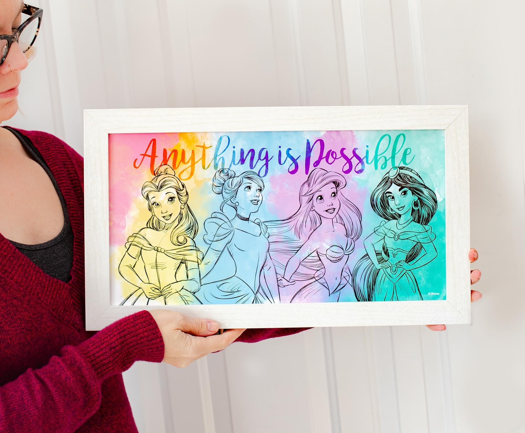 Foto 4 pulgar | Póster Decorativo Plateado Con Diseño De Buffalo Disney Princess, 25 X 45 Cm - Venta Internacional.