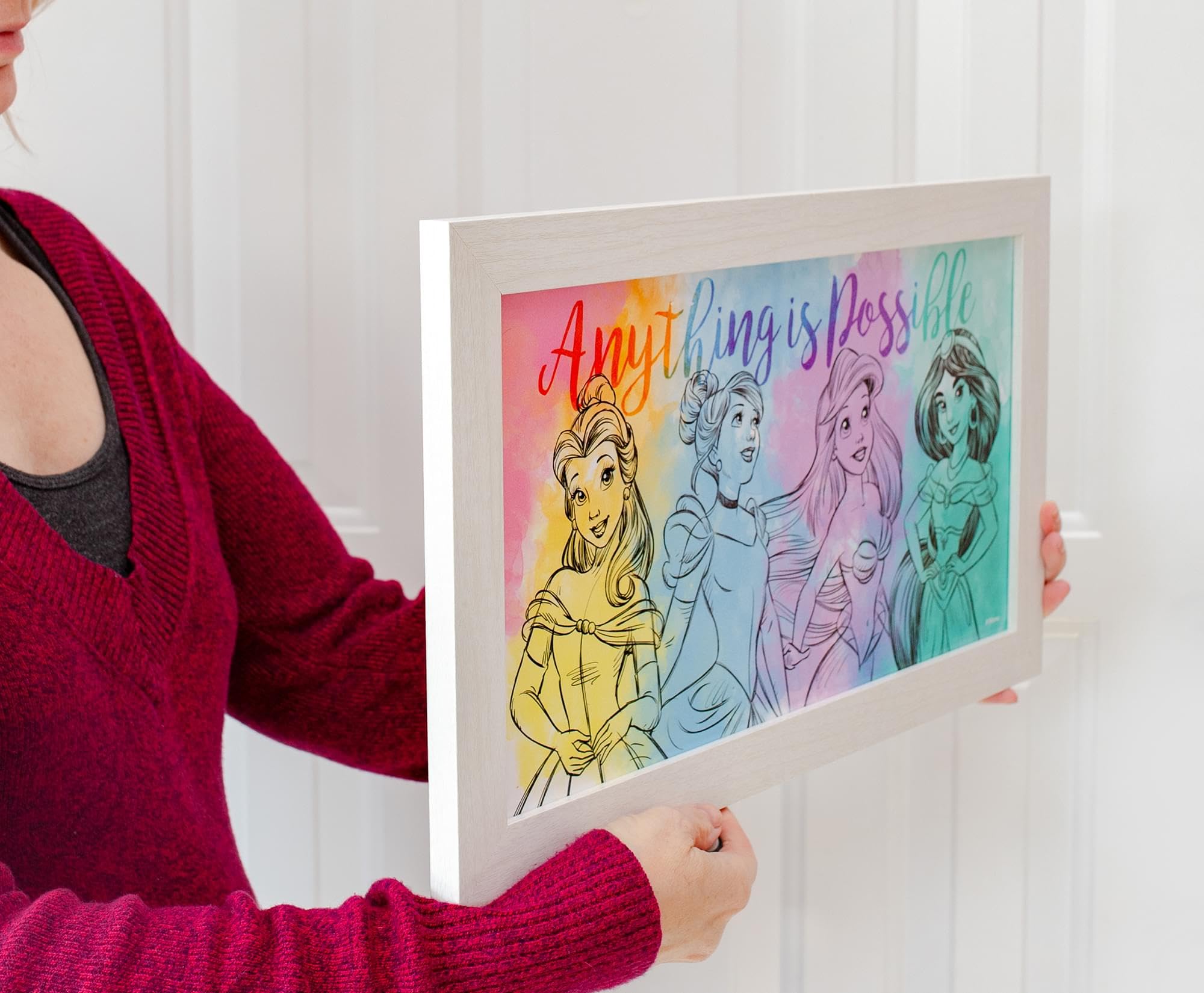 Foto 4 | Póster Decorativo Plateado Con Diseño De Buffalo Disney Princess, 25 X 45 Cm - Venta Internacional.