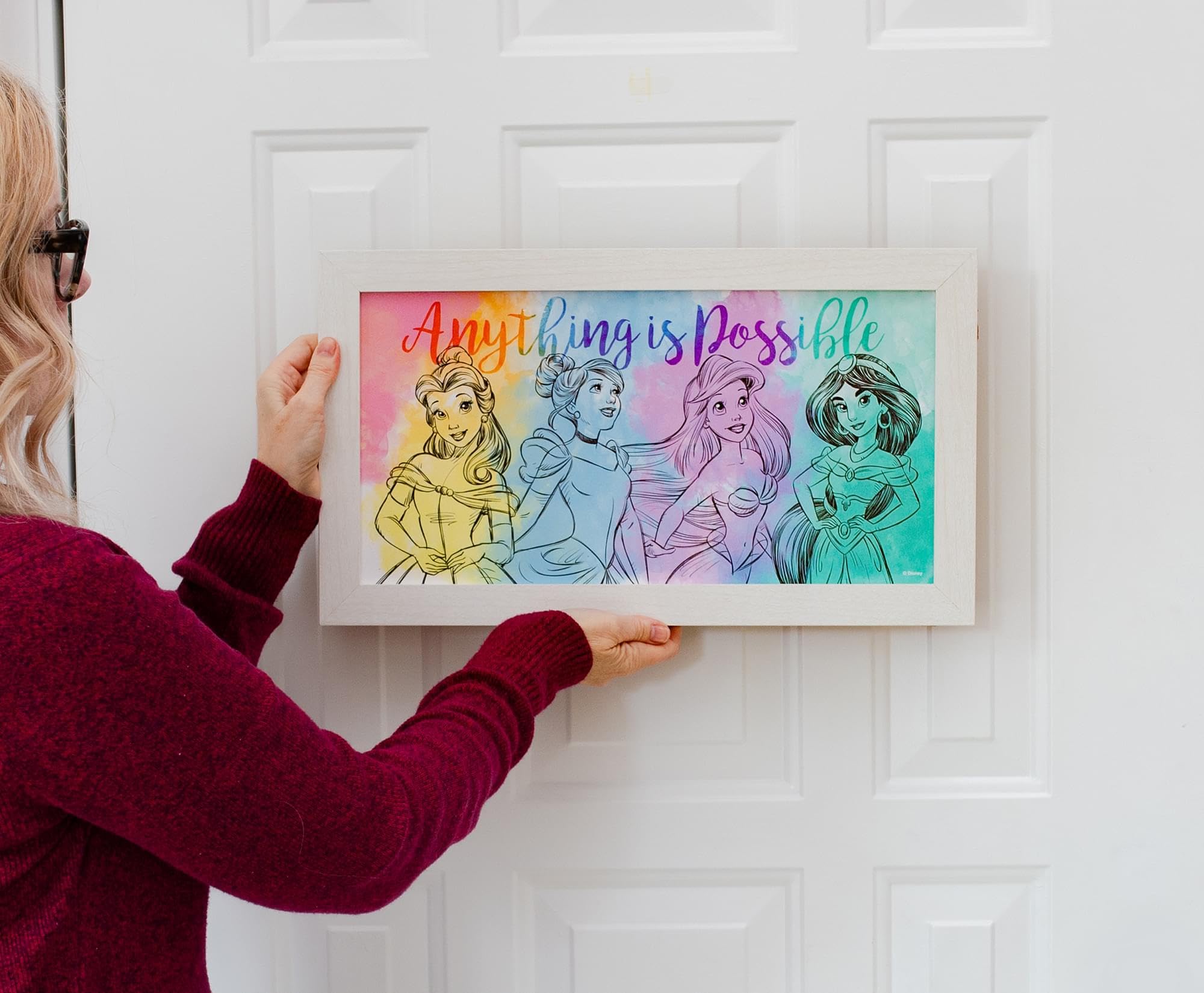 Foto 6 | Póster Decorativo Plateado Con Diseño De Buffalo Disney Princess, 25 X 45 Cm - Venta Internacional.