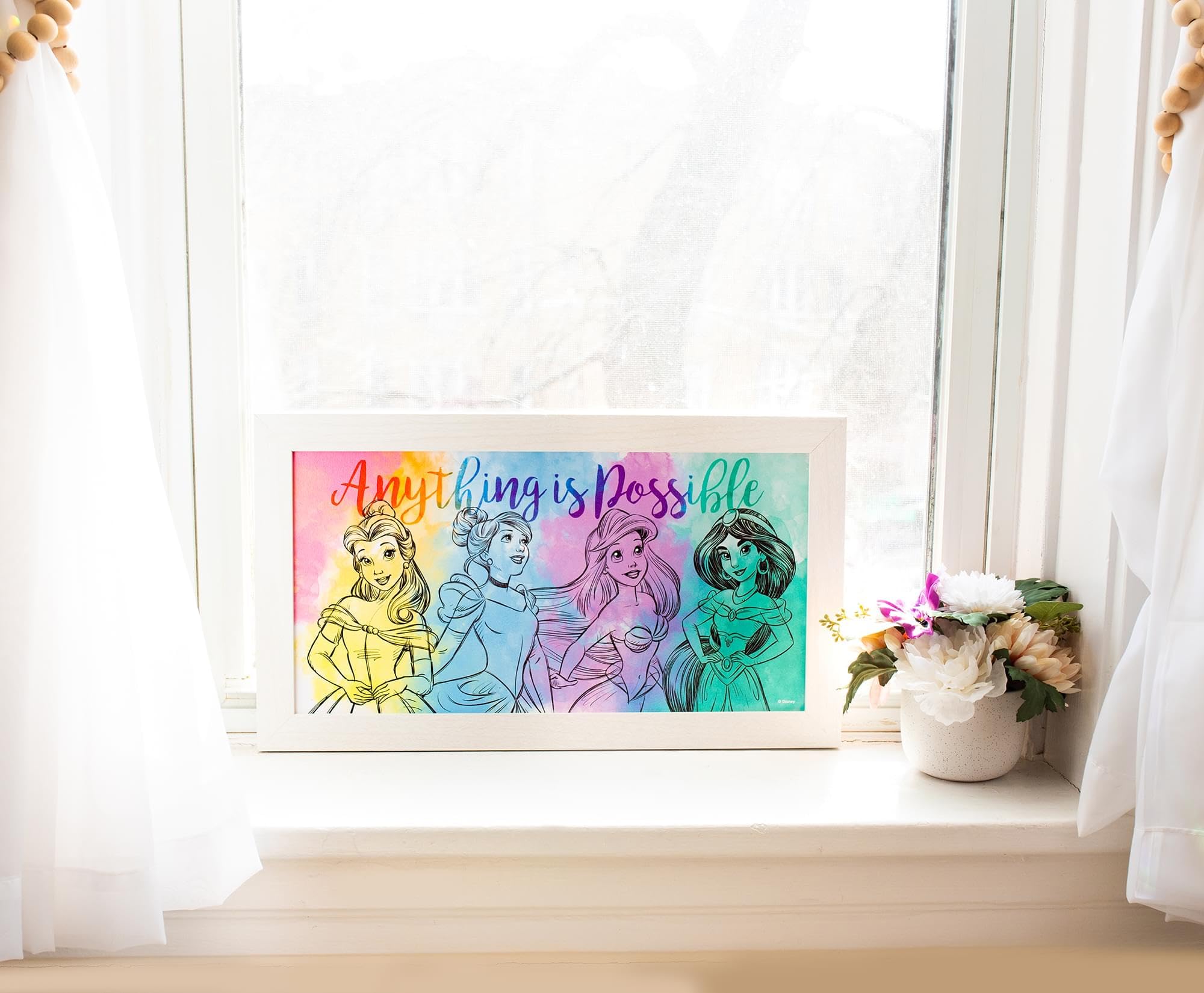 Foto 8 pulgar | Póster Decorativo Plateado Con Diseño De Buffalo Disney Princess, 25 X 45 Cm - Venta Internacional.