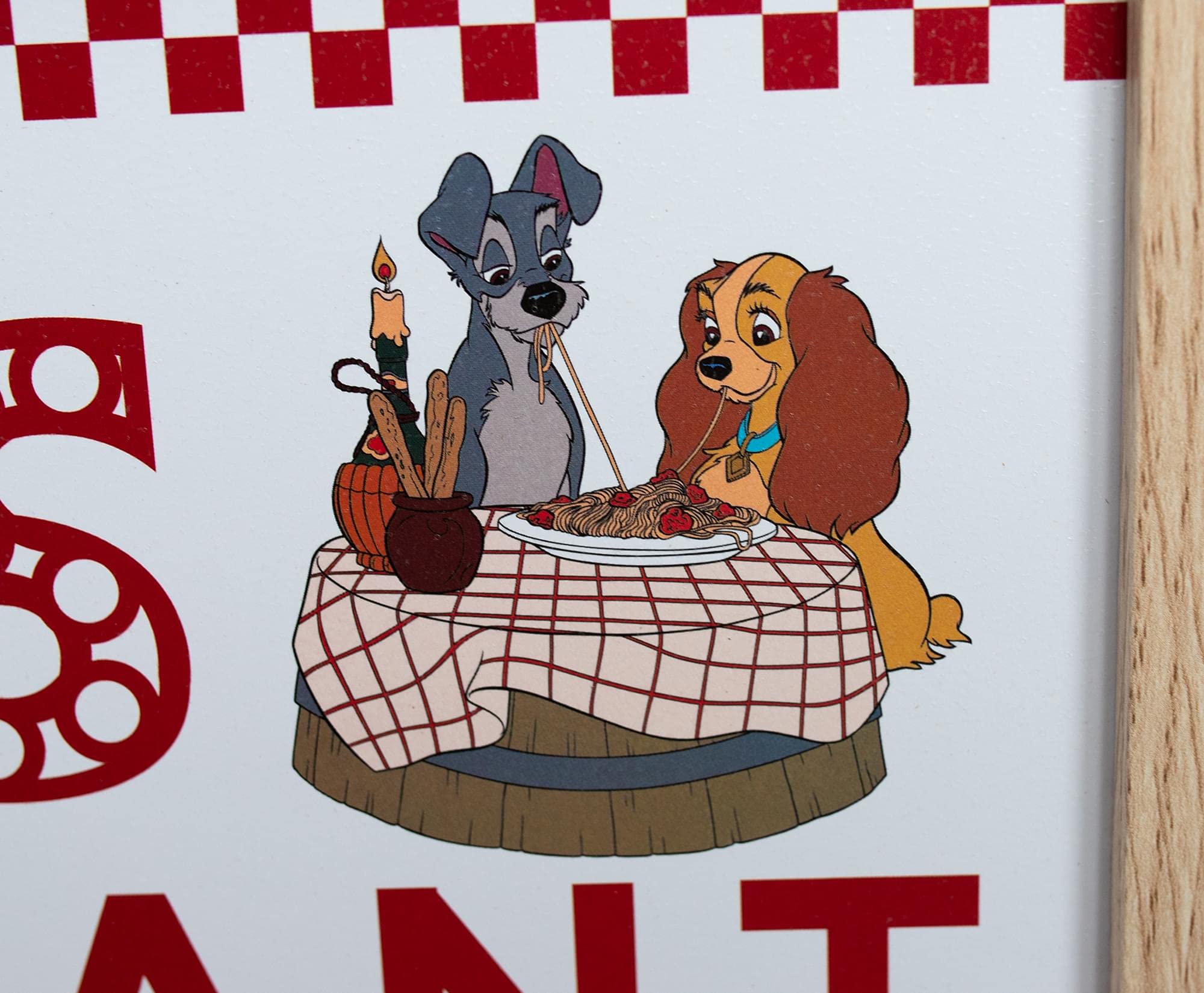 Foto 5 pulgar | Póster Decorativo De Pared Plateado Con Diseño De Buffalo Disney Lady Tramp - Venta Internacional.