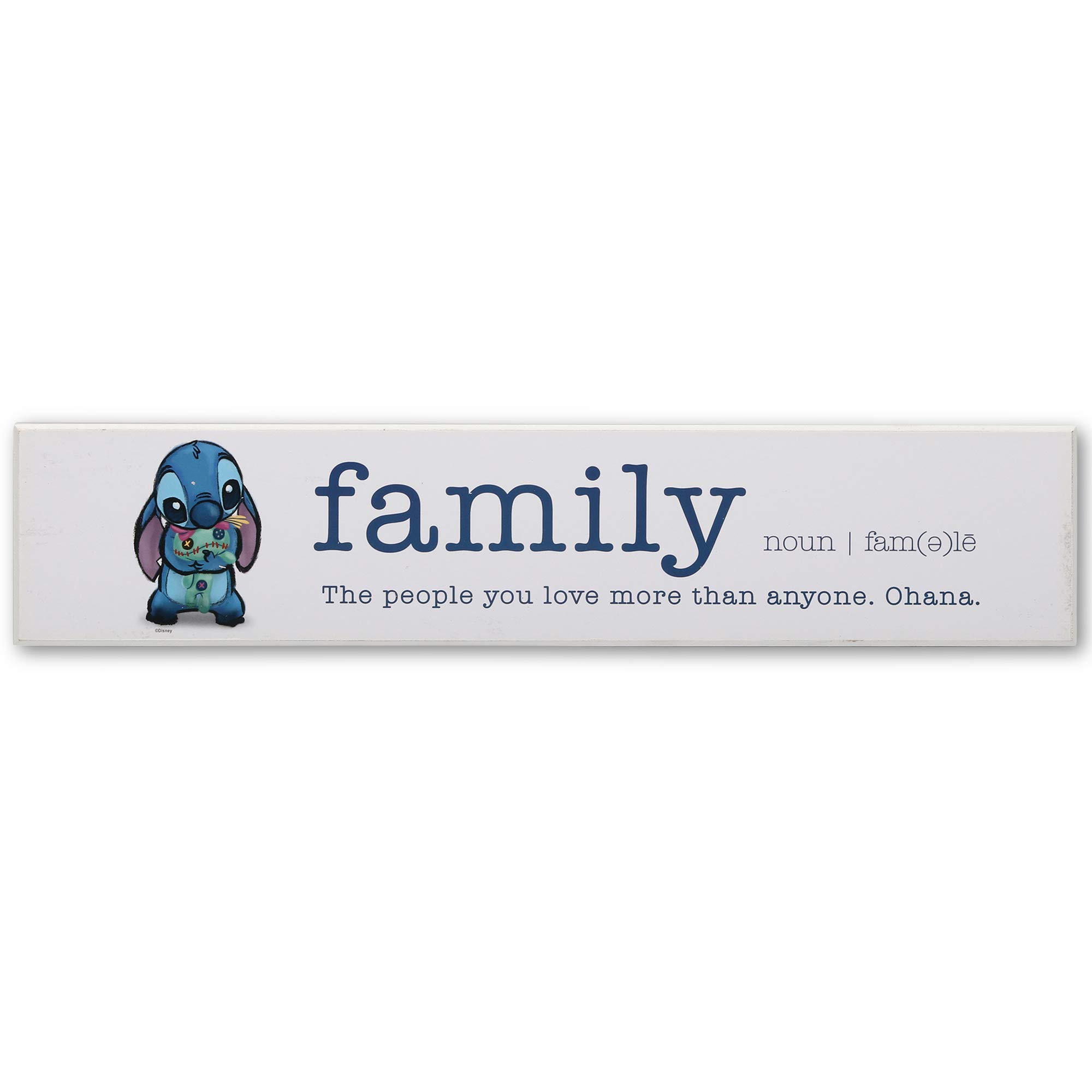 Decoración De Pared Con Tablones De Madera De Disney Lilo Y Stitch Ohana Family - Venta Internacional.