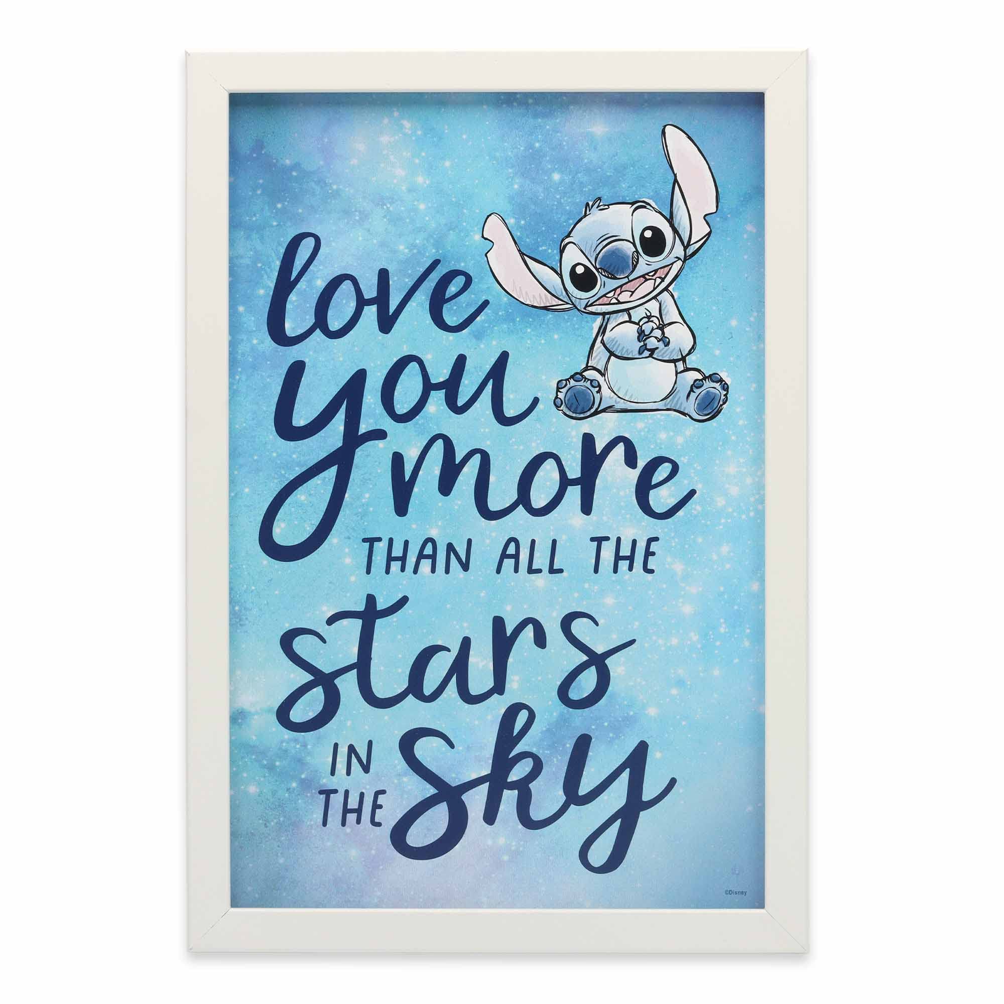 Decoración De Pared Disney Lilo Y Stitch Love You More Kids - Venta Internacional.