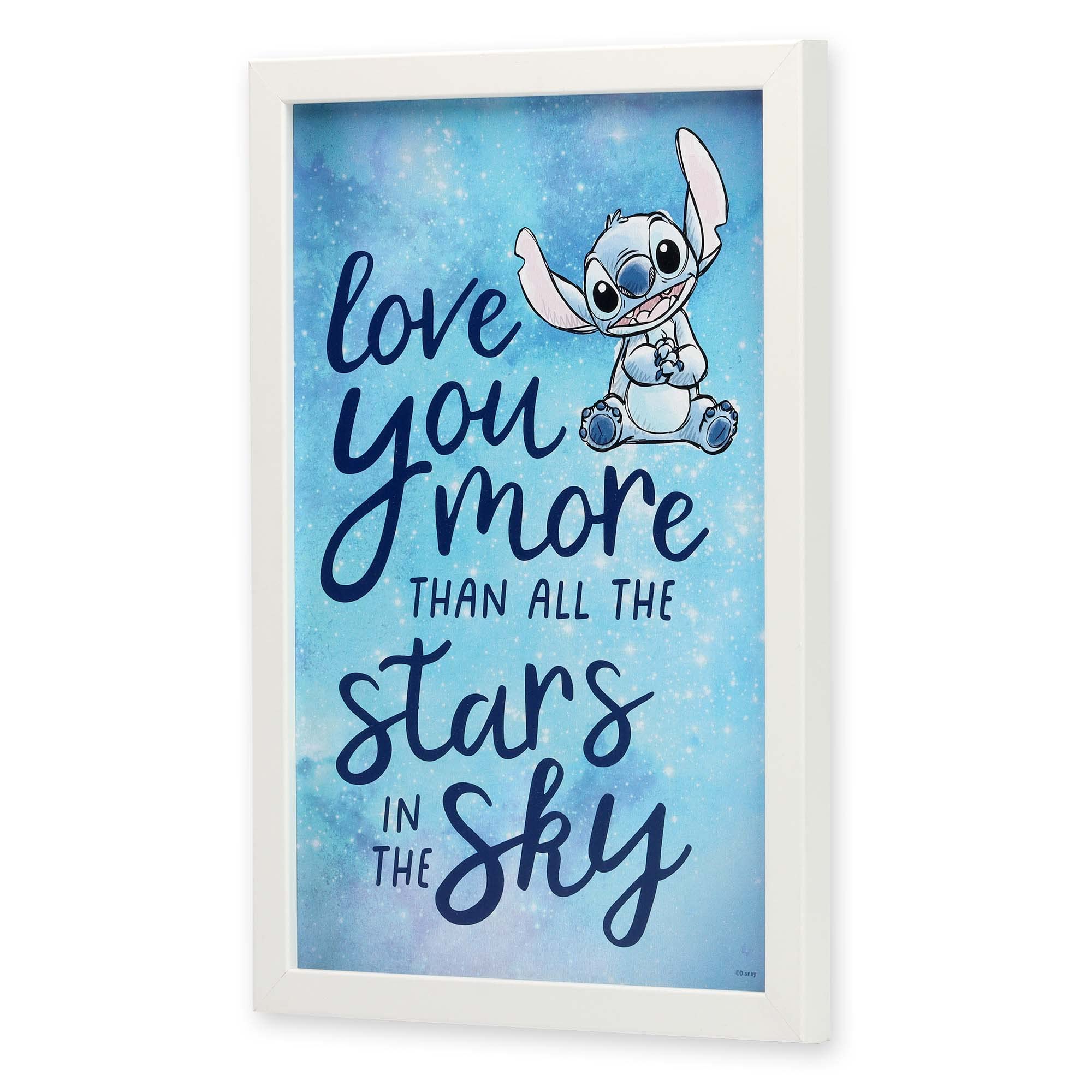 Foto 3 pulgar | Decoración De Pared Disney Lilo Y Stitch Love You More Kids - Venta Internacional.