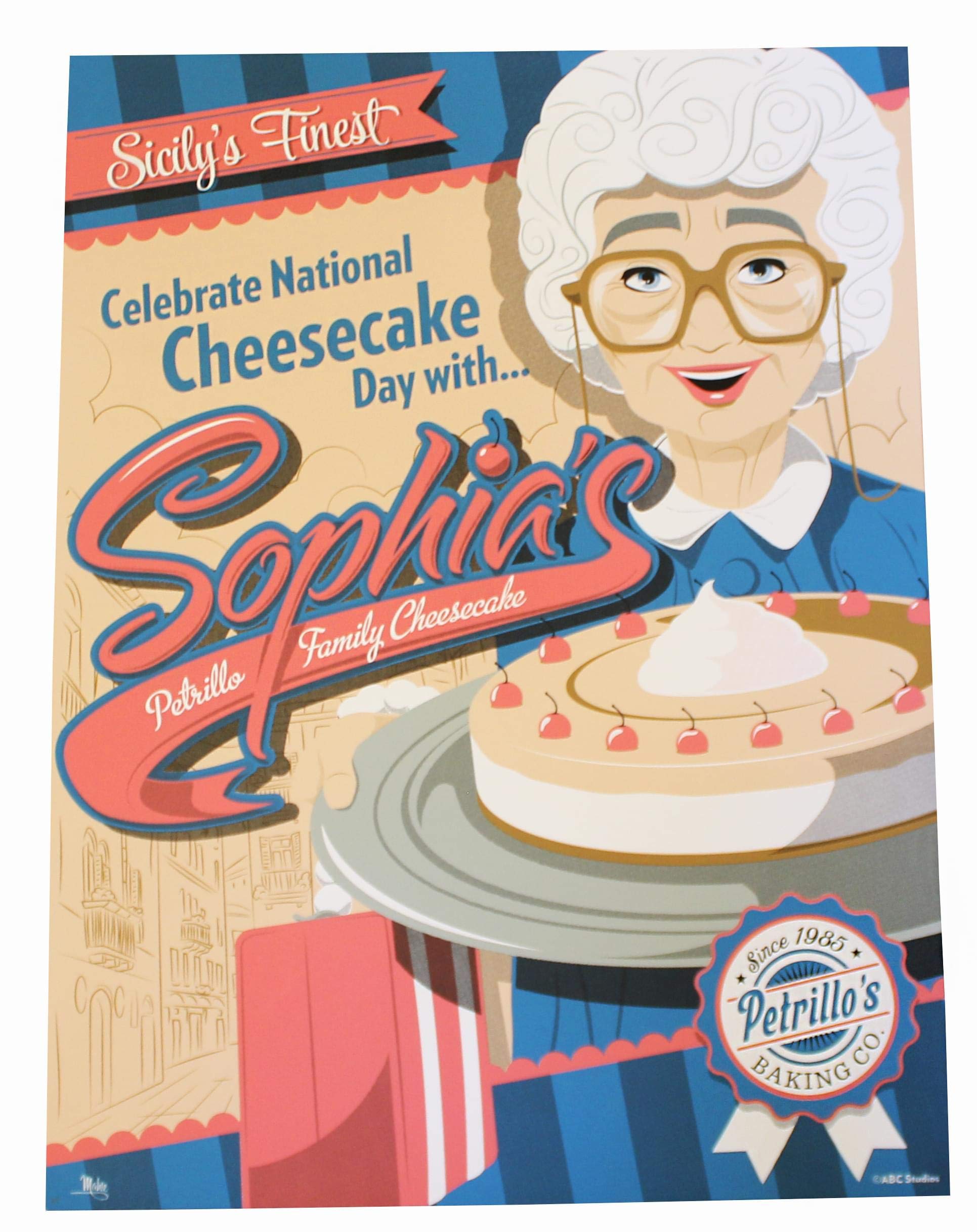 Foto 2 pulgar | Póster Mural The Golden Girls Sophia's Cheesecake, 60 X 45 Cm - Venta Internacional.