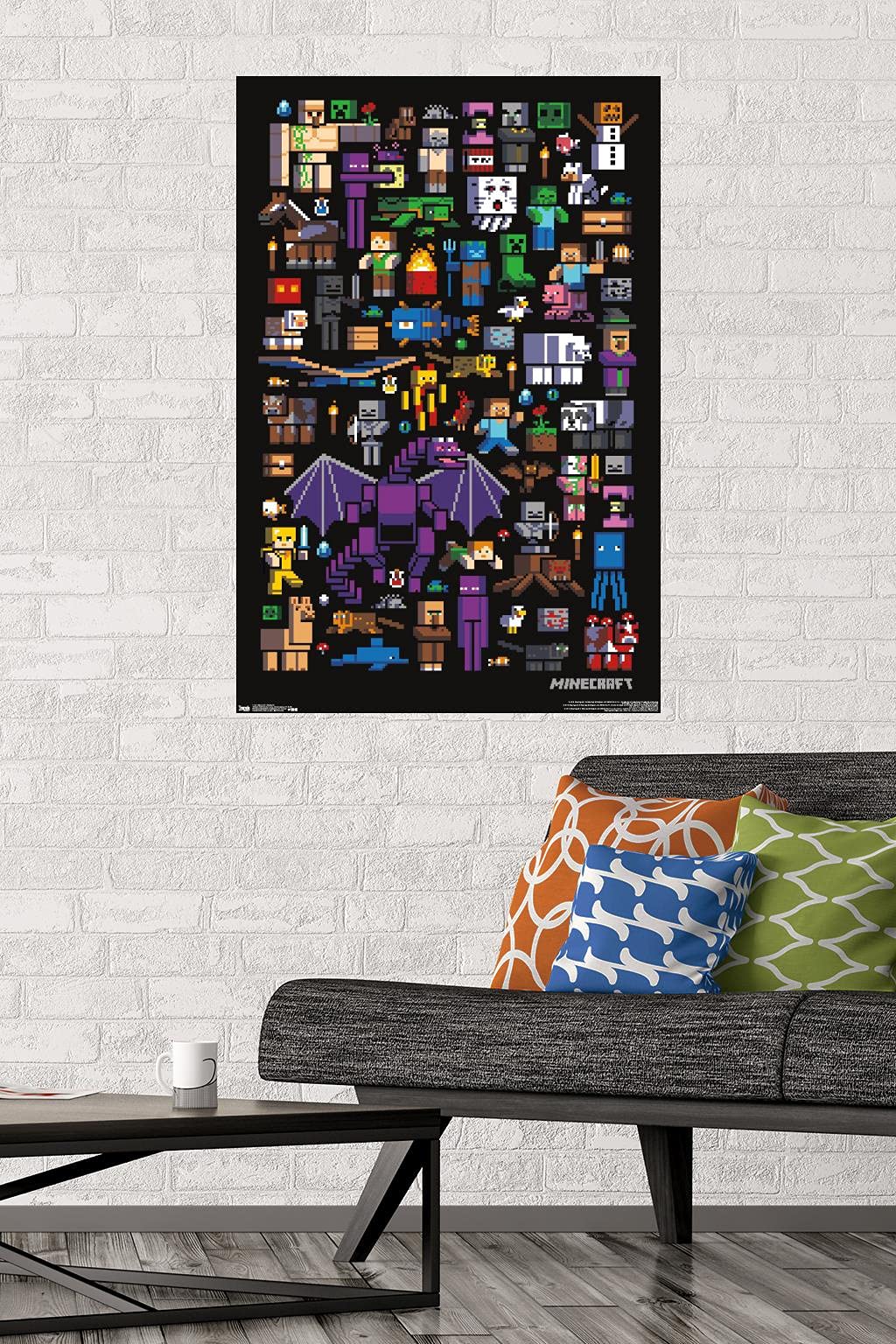 Foto 3 pulgar | Póster De Pared Trends International Minecraft Mobbery, 22 X 34 Cm - Venta Internacional.