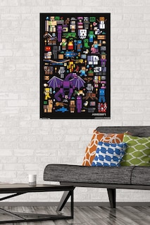 Foto 2 | Póster De Pared Trends International Minecraft Mobbery, 22 X 34 Cm - Venta Internacional.
