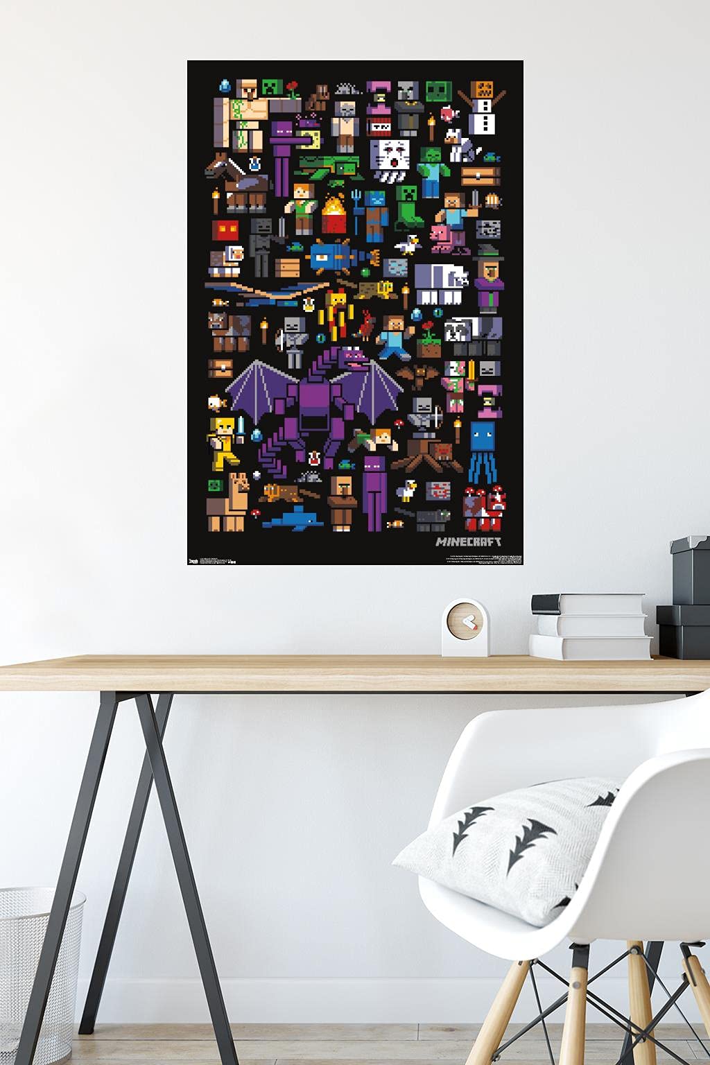 Foto 5 pulgar | Póster De Pared Trends International Minecraft Mobbery, 22 X 34 Cm - Venta Internacional.