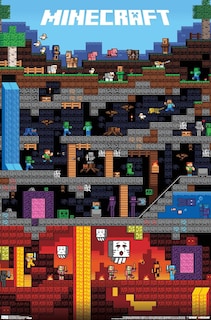 Foto 1 | Póster De Pared Trends International Minecraft Worldly, 22 X 34 Cm - Venta Internacional.