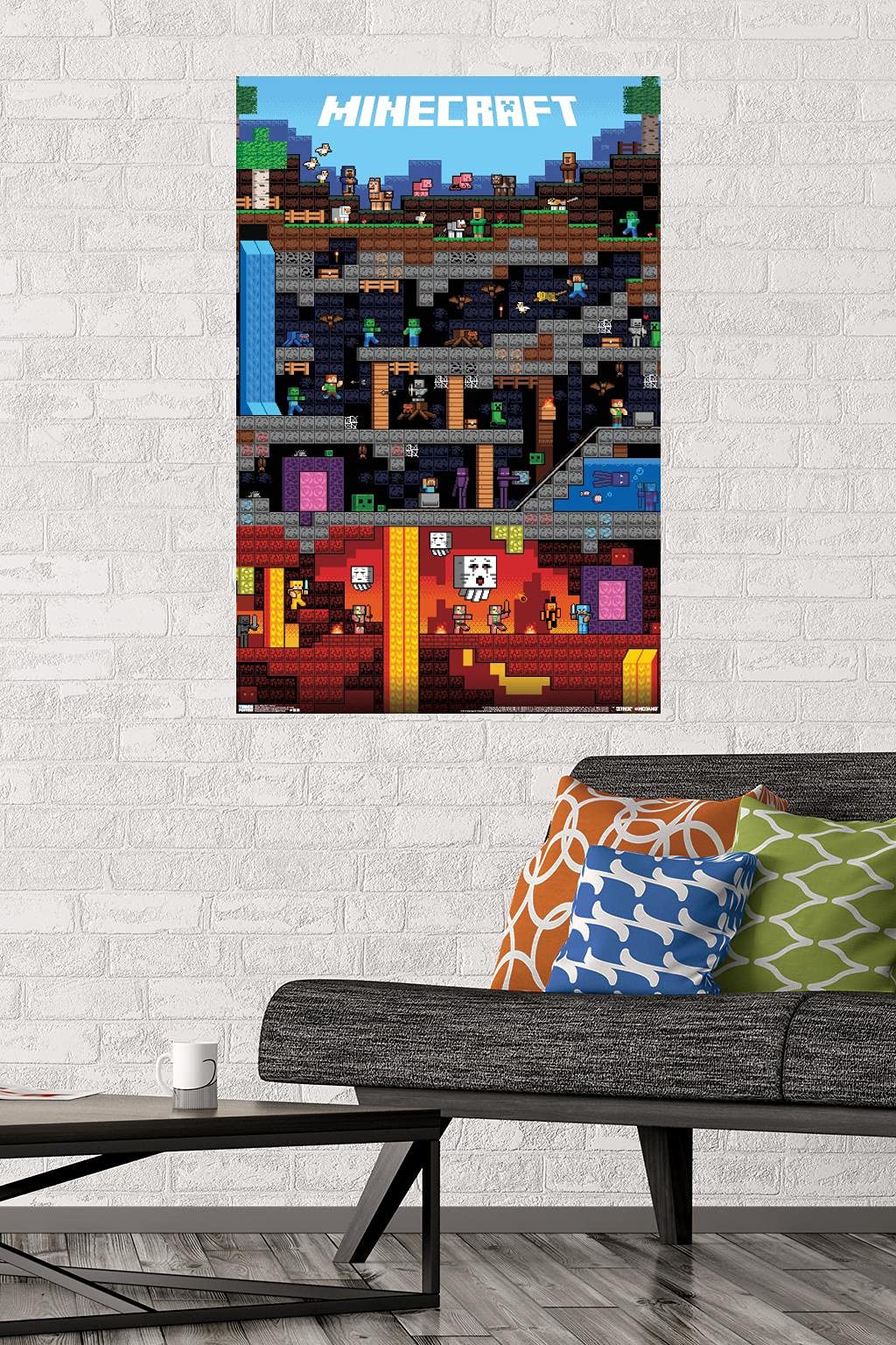 Foto 3 pulgar | Póster De Pared Trends International Minecraft Worldly, 22 X 34 Cm - Venta Internacional.