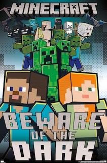 Foto 1 | Póster Mural Trends International Minecraft Beware Of The Dark - Venta Internacional.