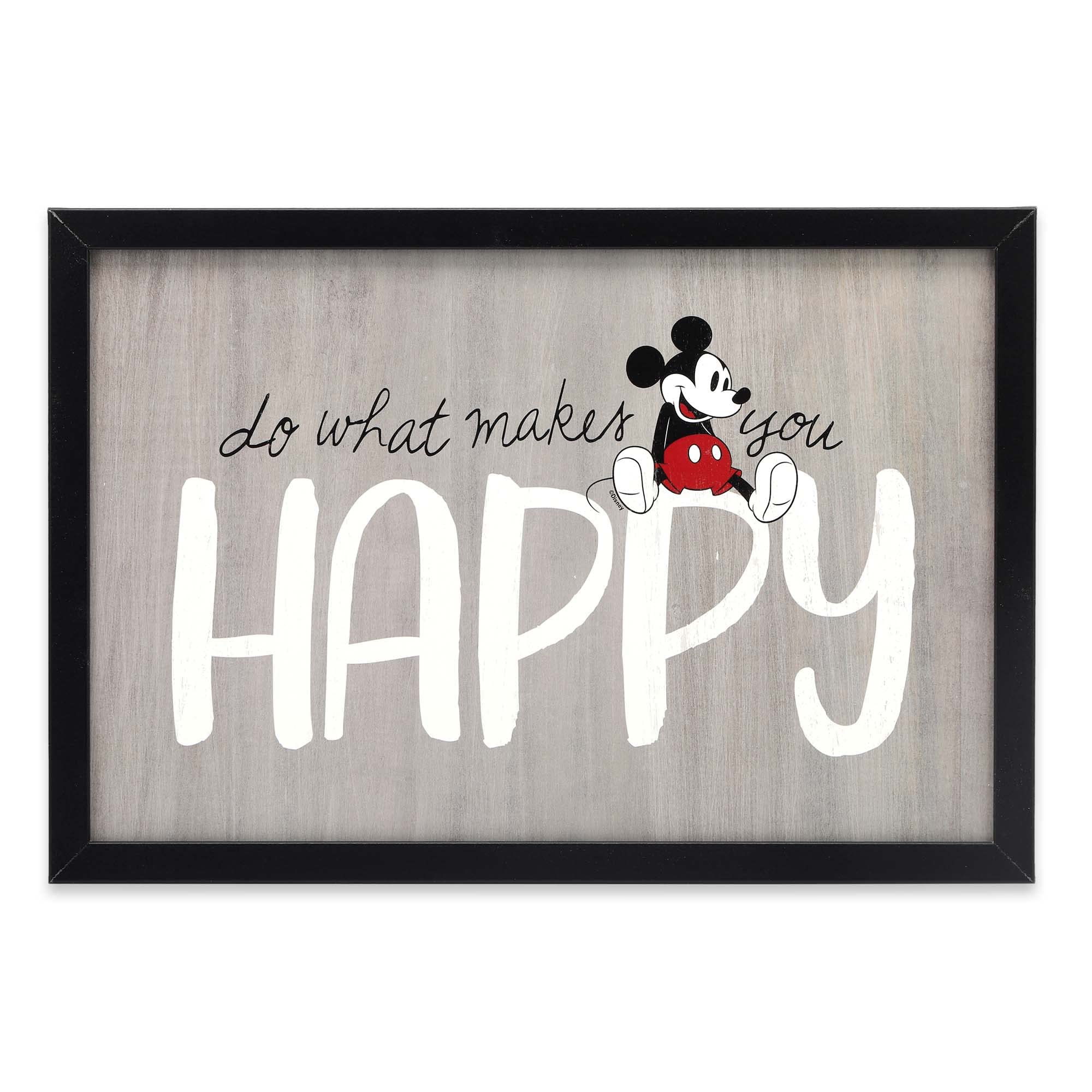 Marco De Madera De Mickey Mouse De Disney De Open Road Brands Para Decoración De Pared - Venta Internacional.