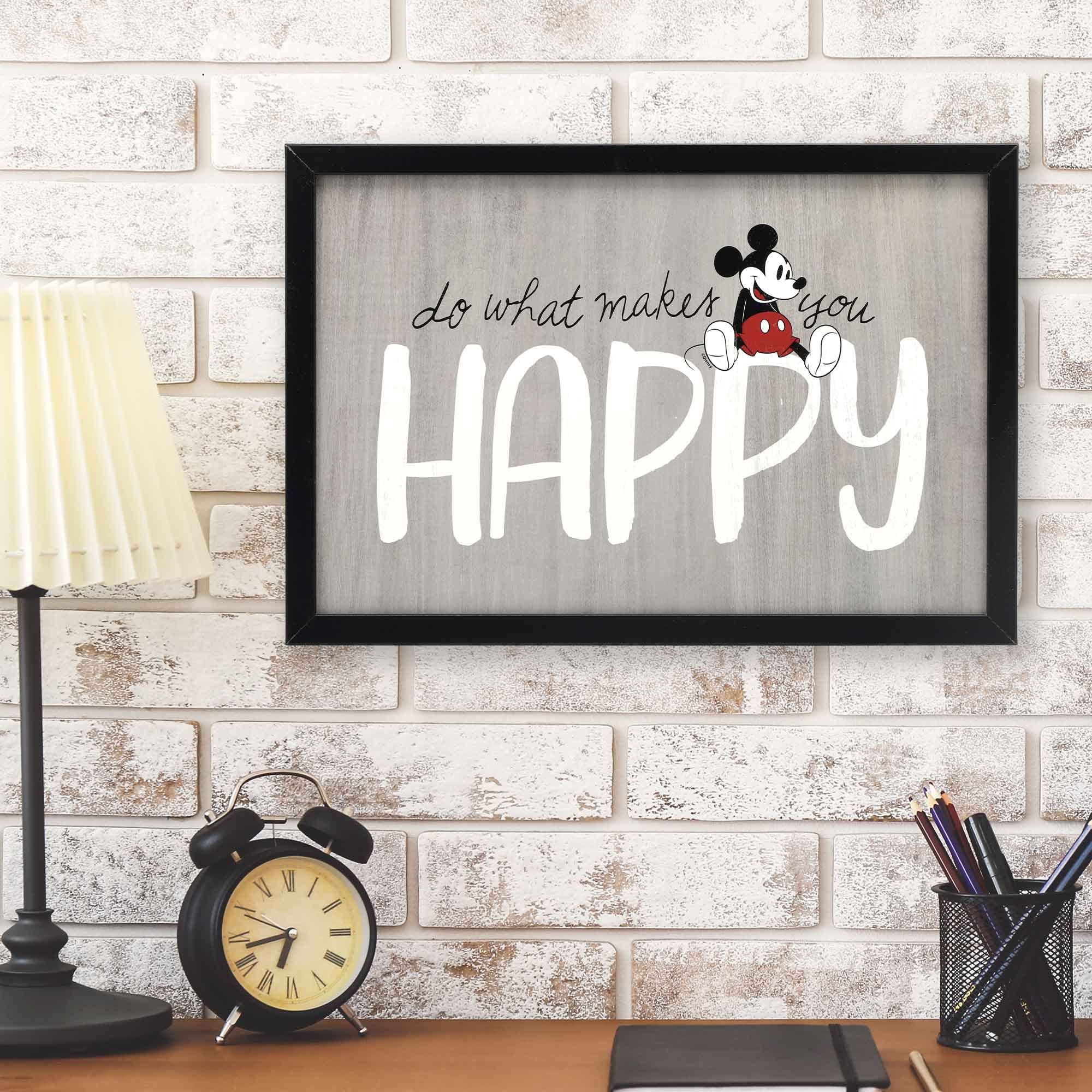 Foto 5 | Marco De Madera De Mickey Mouse De Disney De Open Road Brands Para Decoración De Pared - Venta Internacional.