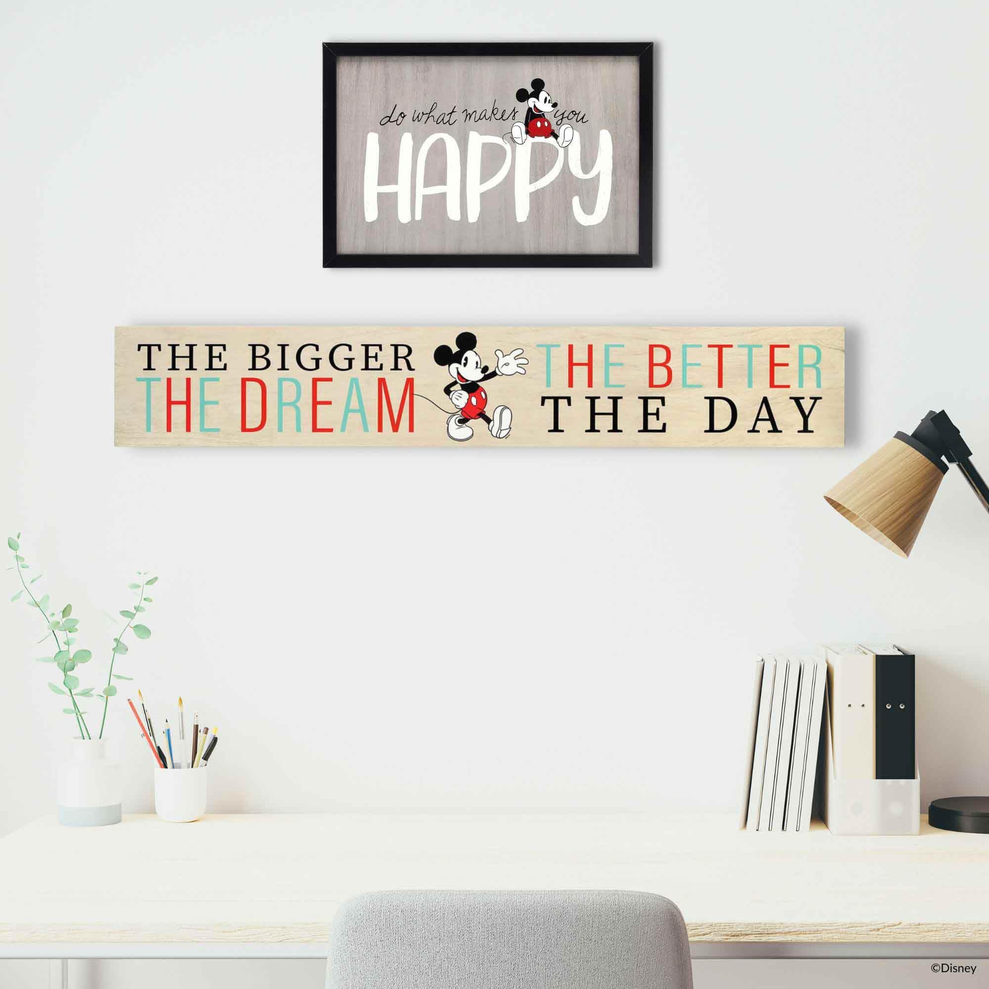 Foto 6 | Marco De Madera De Mickey Mouse De Disney De Open Road Brands Para Decoración De Pared - Venta Internacional.