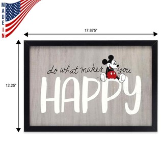 Foto 7 | Marco De Madera De Mickey Mouse De Disney De Open Road Brands Para Decoración De Pared - Venta Internacional.