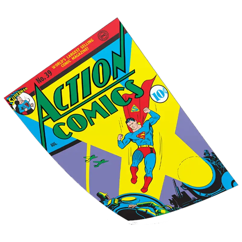Foto 2 pulgar | Poster Exclusivo (piezas Limitadas) Portada De Super Man Action Comics Nº39