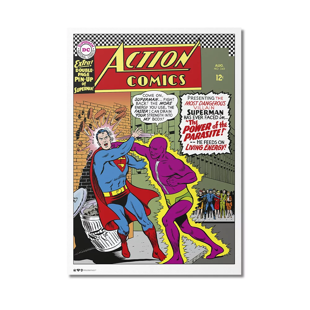 Foto 2 pulgar | Poster Exclusivo (piezas Limitadas) Portada De Super Man Action Comics Nº340