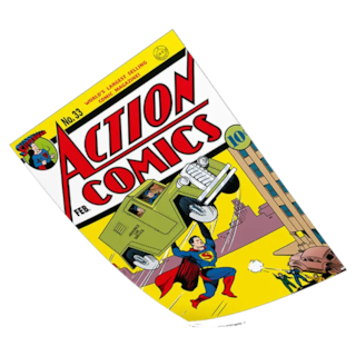 Foto 1 | Poster Exclusivo (piezas Limitadas) Portada De Super Man Action Comics Nº33