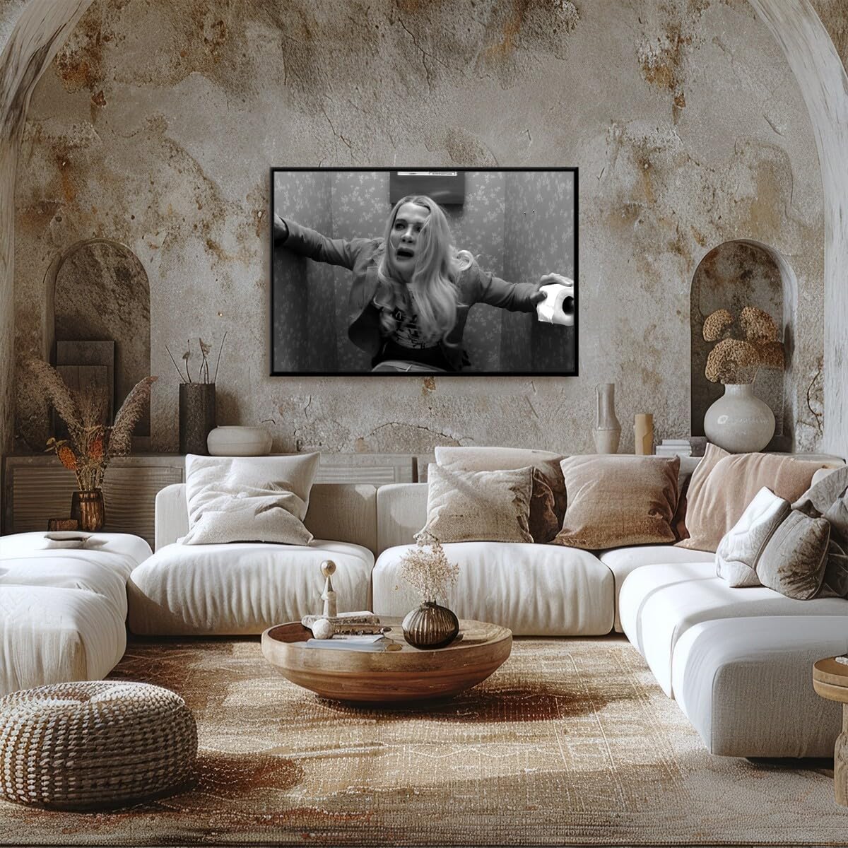 Foto 6 pulgar | Póster De Baño Con Divertida Película Vintage De Chicas Blancas, 40 X 60 Cm - Venta Internacional.