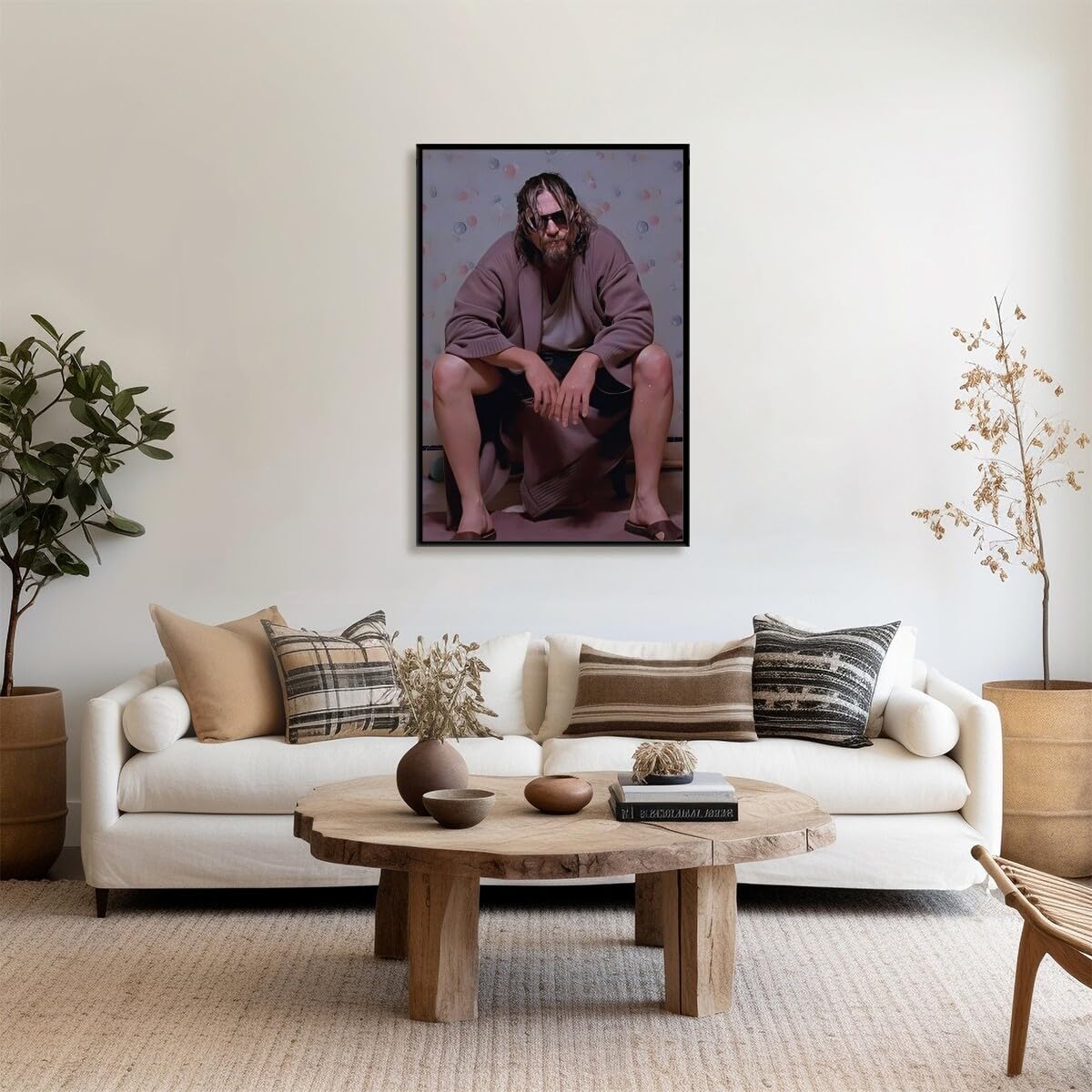 Foto 4 pulgar | Póster Divertido De La Película De Baño El Gran Lebowski, 40 X 60 Cm, Enmarcado - Venta Internacional.