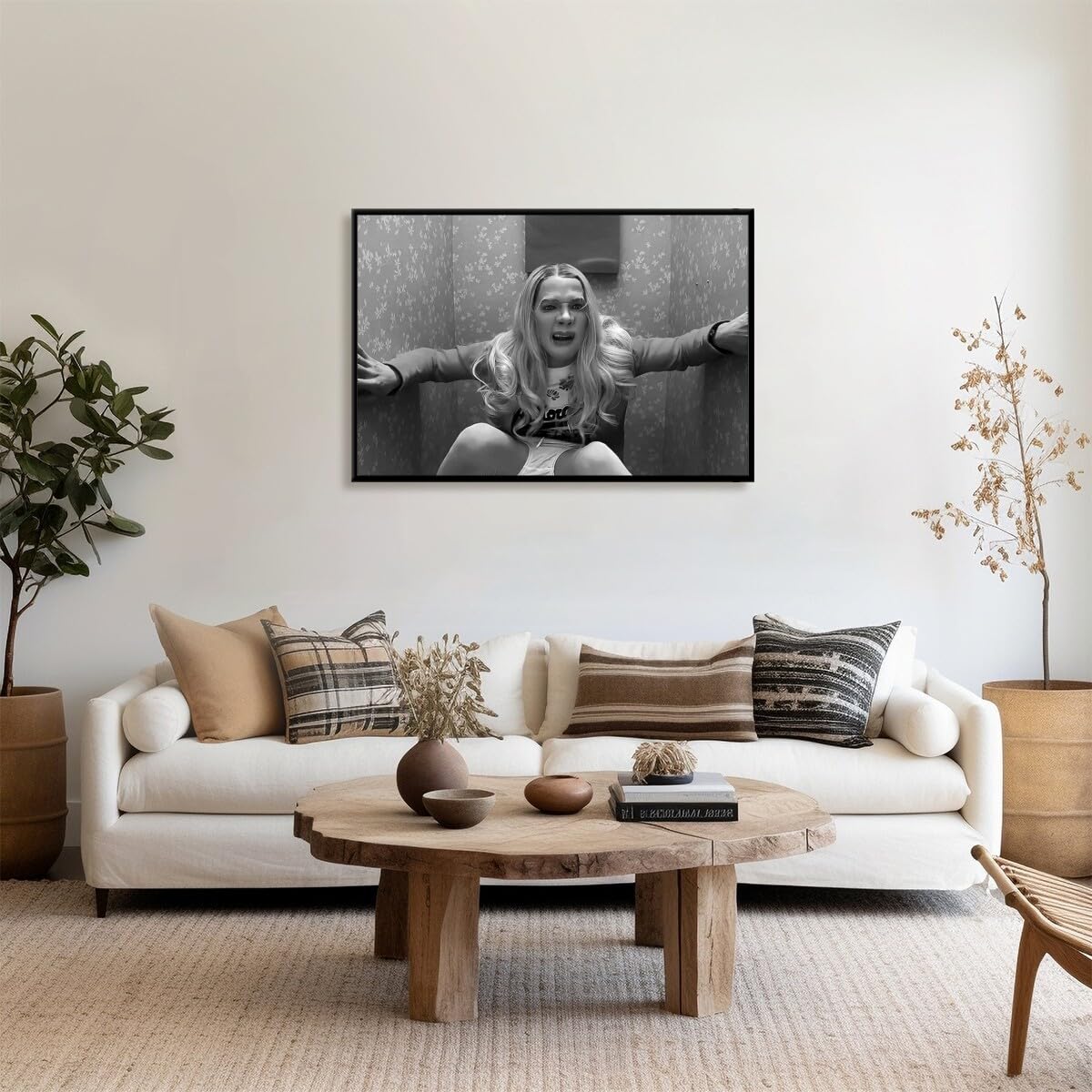 Foto 4 pulgar | Póster Para Pared De Baño, Comedia Cómica Vintage En Blanco Y Negro - Venta Internacional.