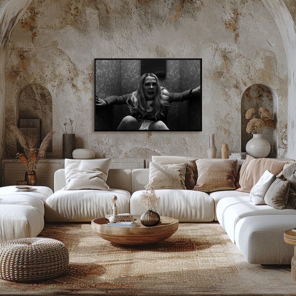 Foto 6 pulgar | Póster Para Pared De Baño, Comedia Cómica Vintage En Blanco Y Negro - Venta Internacional.