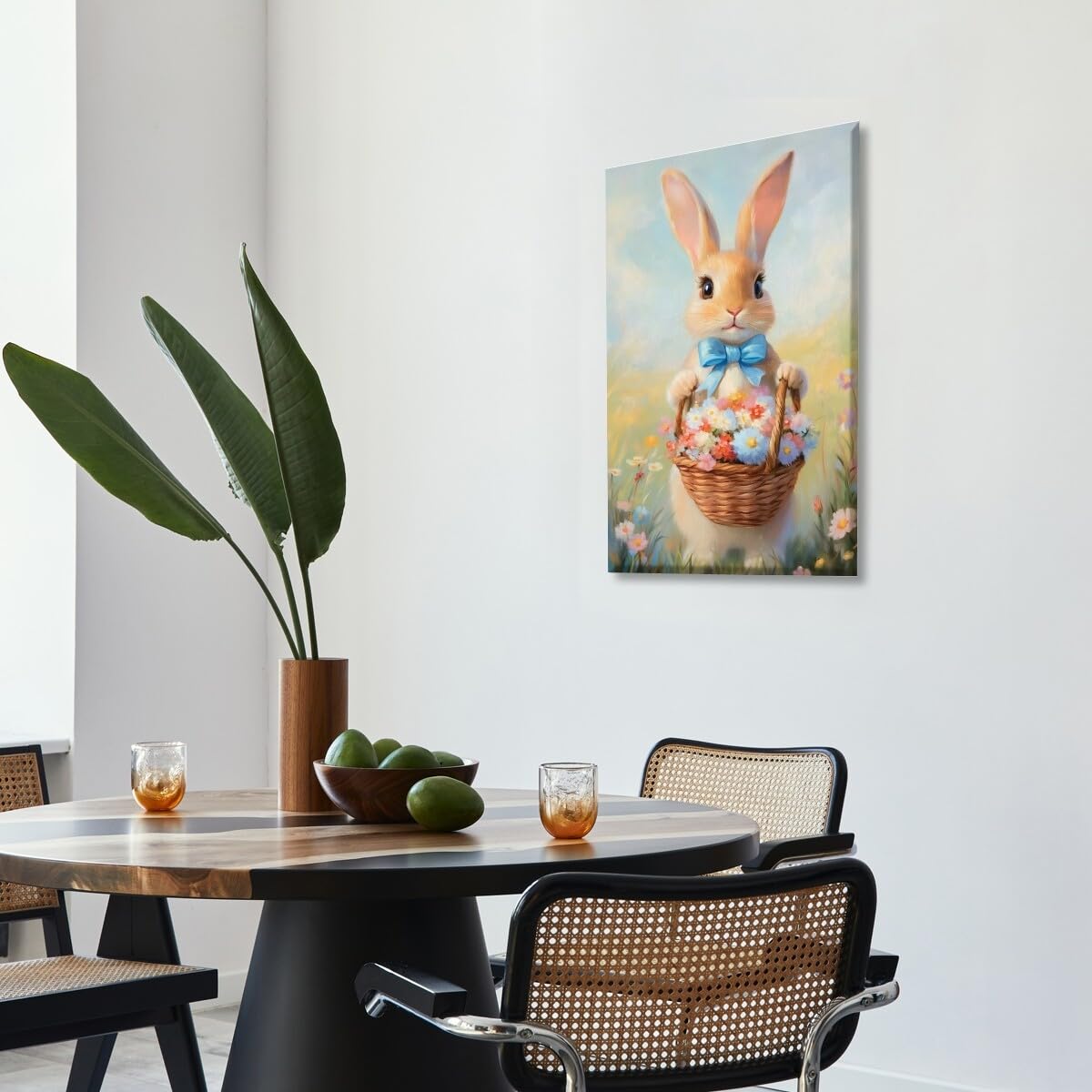 Foto 8 pulgar | Póster Decorativo Vintage Con Forma De Conejo De Pascua, 40 X 60 Cm, Sin Marco - Venta Internacional.