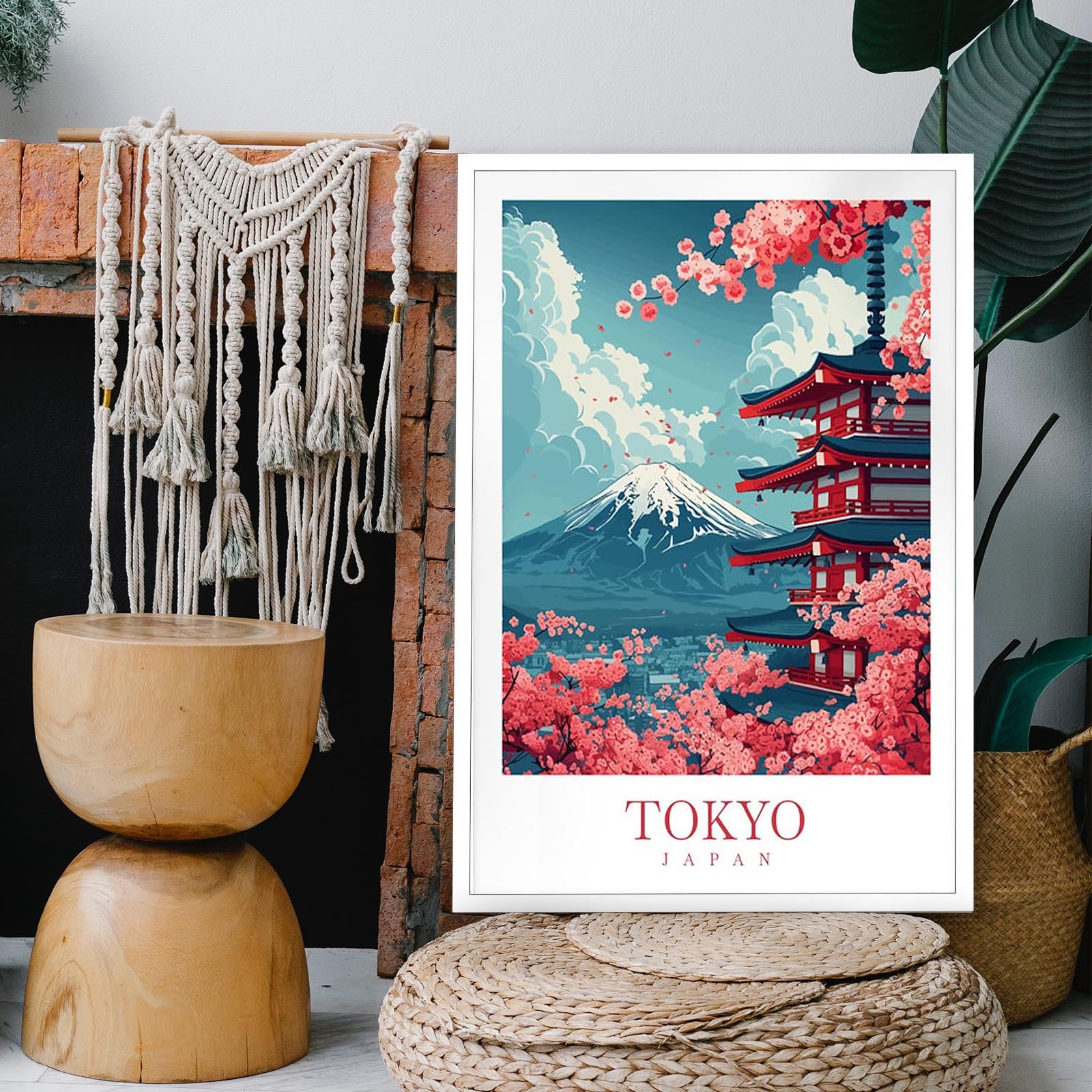 Foto 4 pulgar | Pósteres De Lienzo Con El Moderno Paisaje De La Ciudad De Tokio, 40 X 60 Cm, Sin Marco - Venta Internacional.