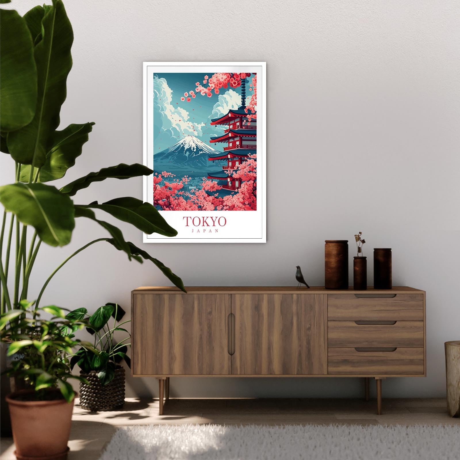 Foto 5 pulgar | Pósteres De Lienzo Con El Moderno Paisaje De La Ciudad De Tokio, 40 X 60 Cm, Sin Marco - Venta Internacional.